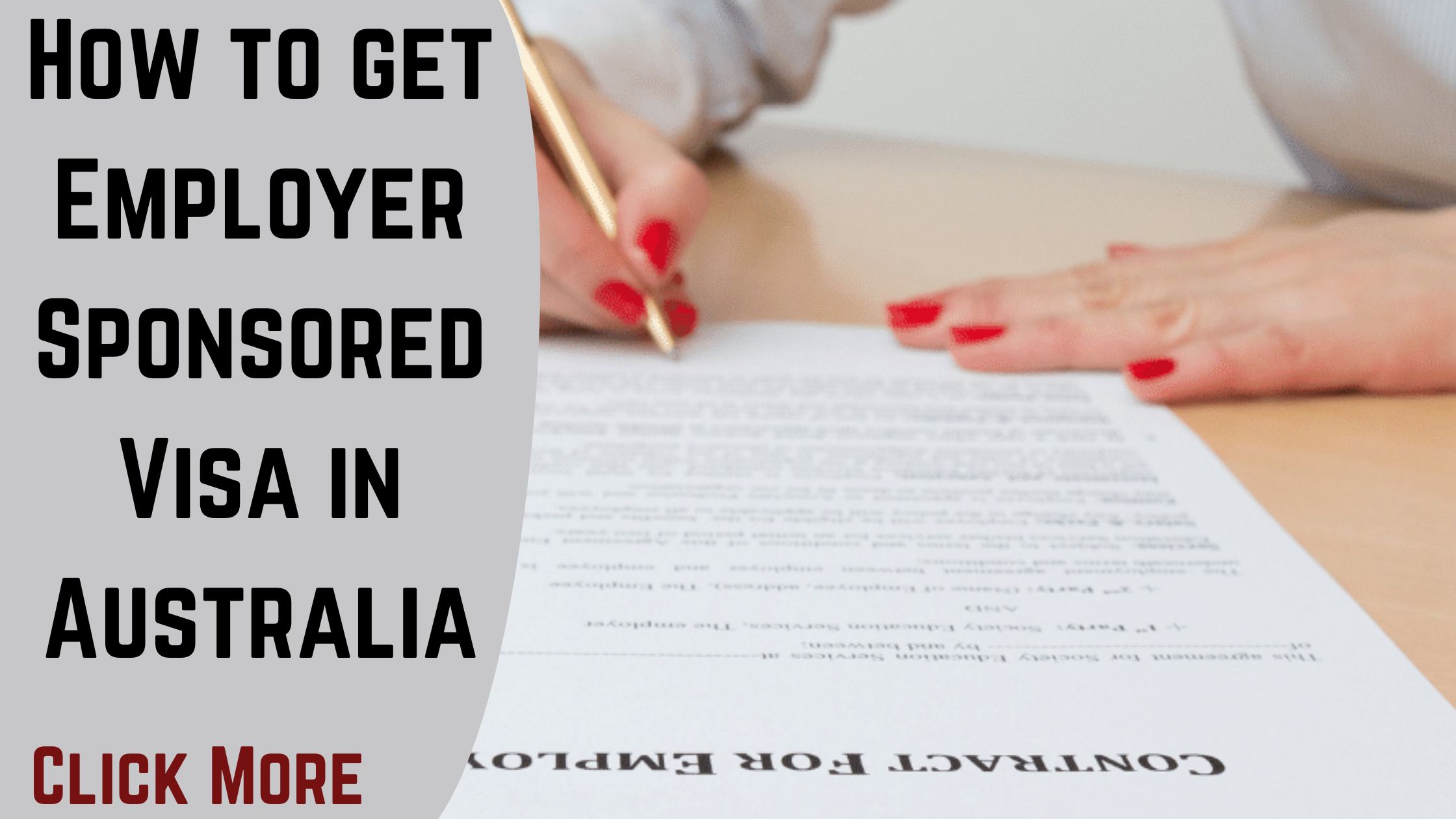 How to get Employer Sponsored Visa in Australia